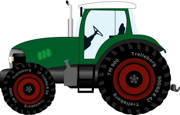 Трактор мультяшный