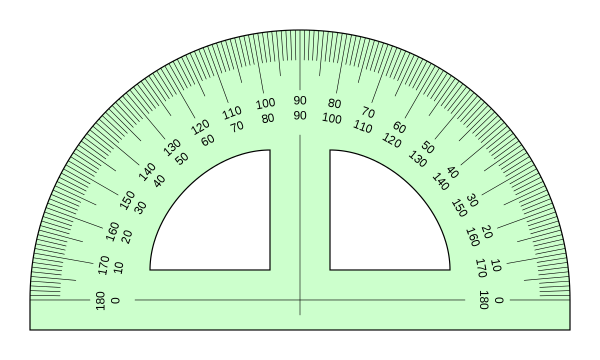 Линейка с градусами