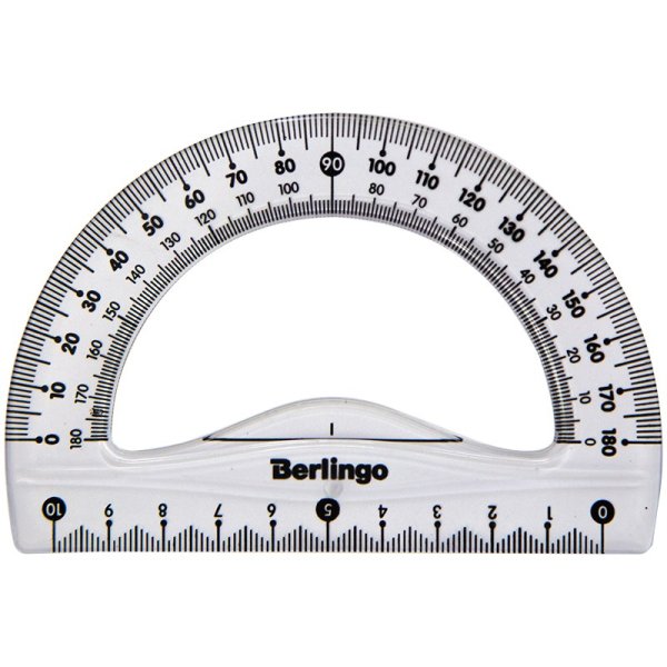 Транспортир 10см/360гр 3171160