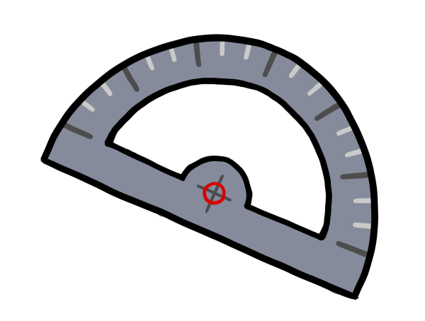 Транспортир без фона