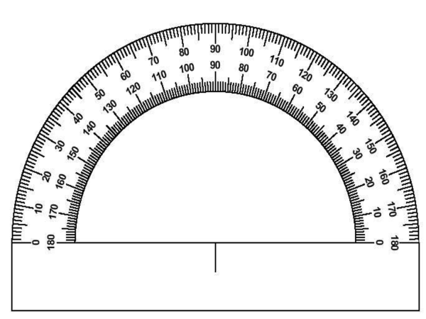 Транспортир шаблон для печати