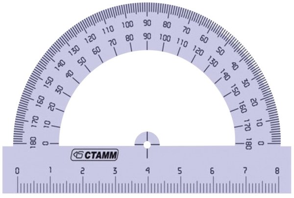 Транспортир 10см/360гр 3171160