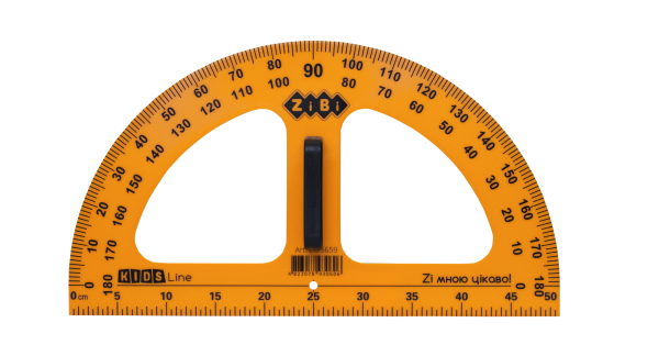 Транспортир для школьной доски