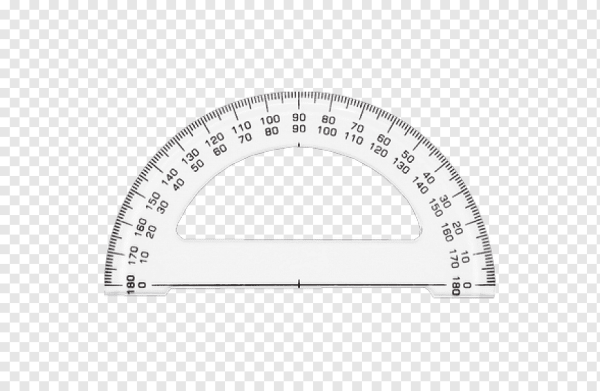 Транспортир линейка вектор