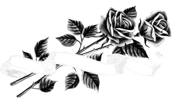 Цветы траурные черно белые