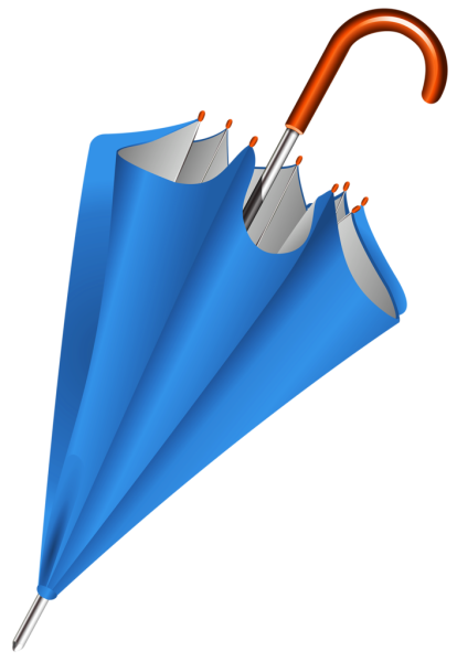 Сложенный зонтик на прозрачном фоне