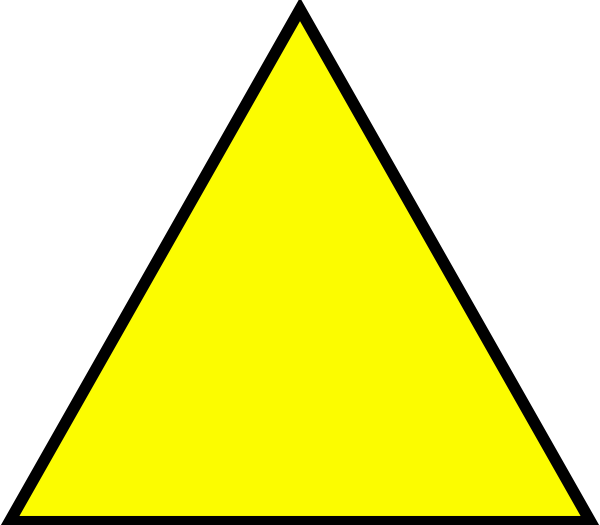 Треугольник желтого цвета