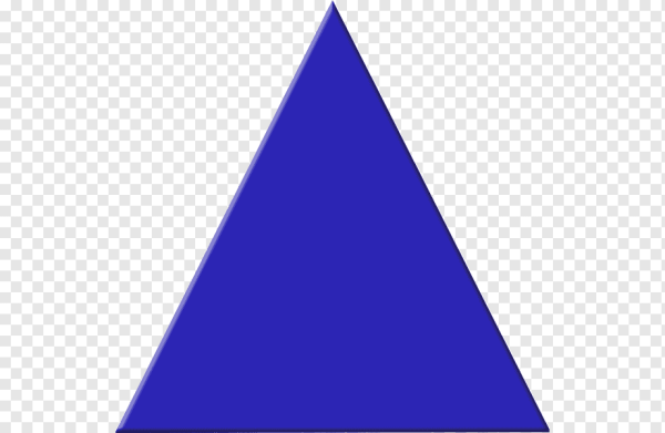 Синий треугольник Геометрическая фигура