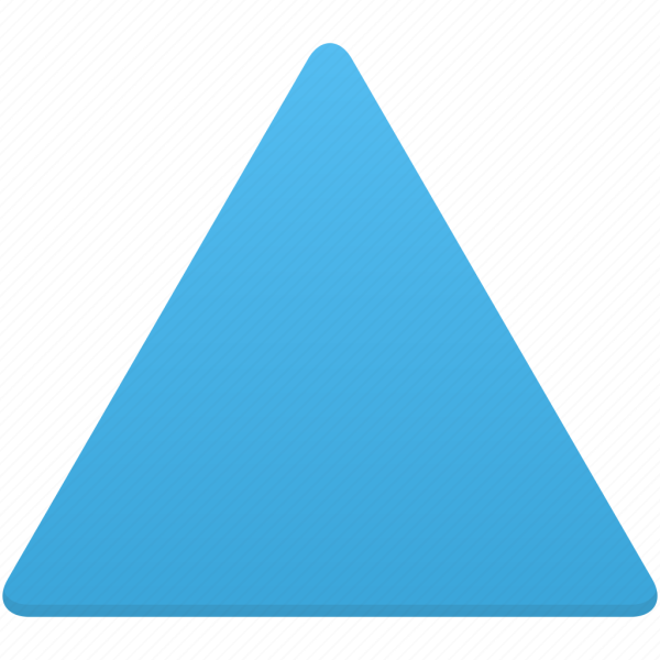 Голубой треугольник без фона