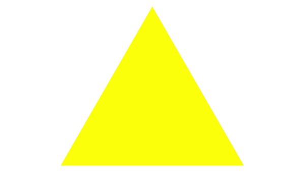 Треугольник на белом фоне