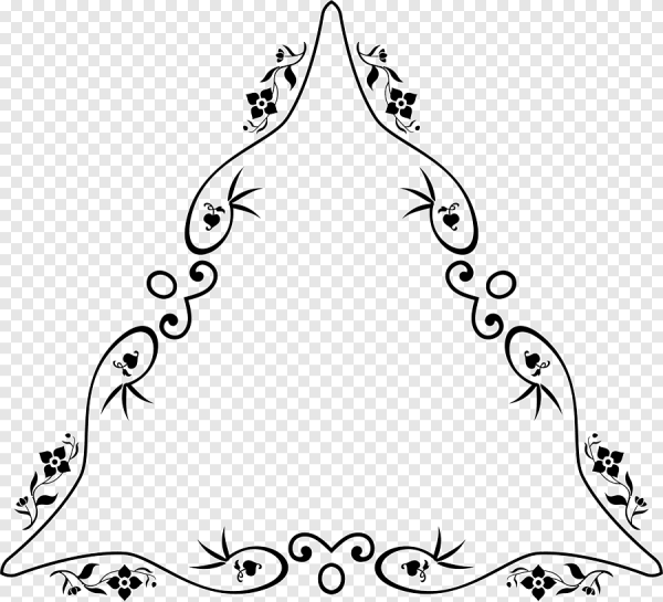 Треугольная узорчатая рамка