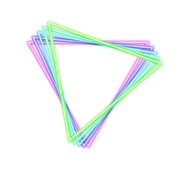 Неоновые полосы на прозрачном фоне