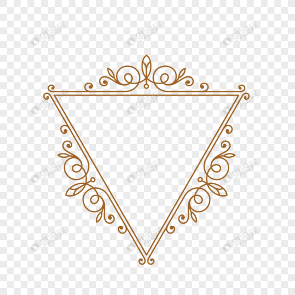 Треугольные узоры рамки