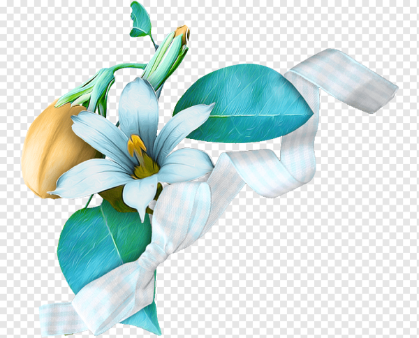 Прозрачные цветы на прозрачном фоне