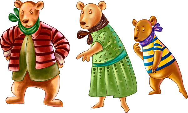 Сказочные герои три медведя