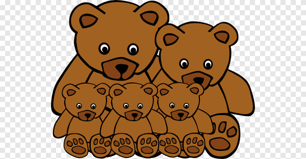Семья медведей для детей