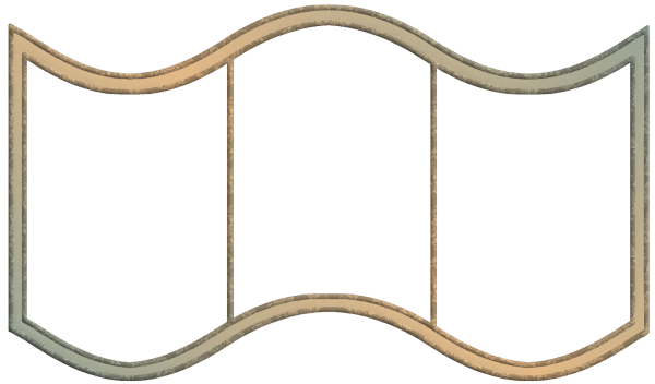 Тройная рамка на прозрачном фоне