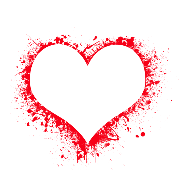 Сердце на прозрачном фоне