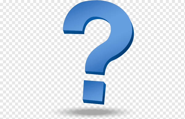 Знак вопроса синий