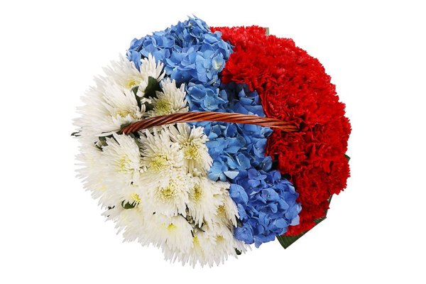 Букет в цветах российского флага