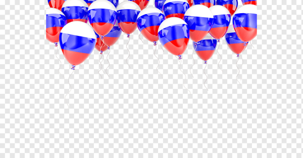 Шары российский флаг