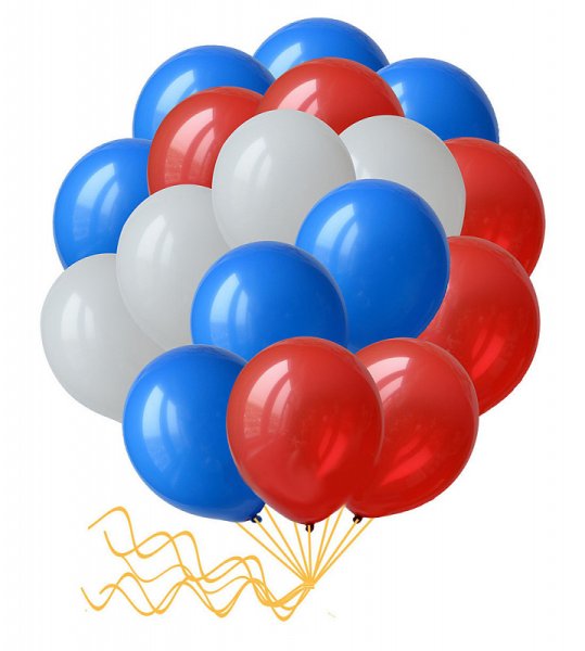 Латексный шарик Триколор