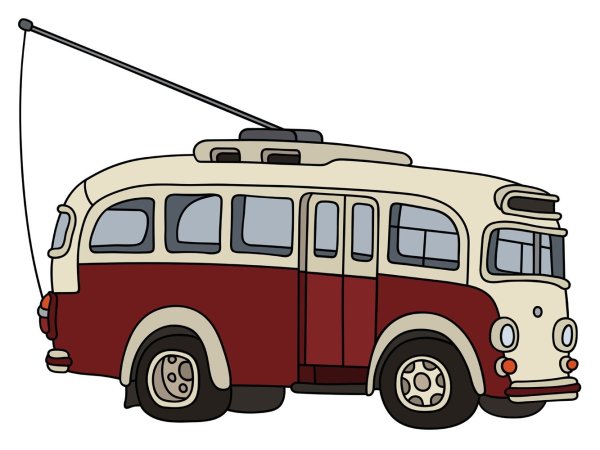 Мультяшные троллейбусы