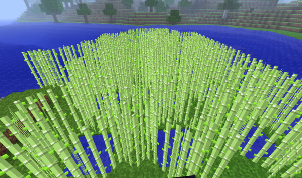 Ферма сахарного тростника в майнкрафт