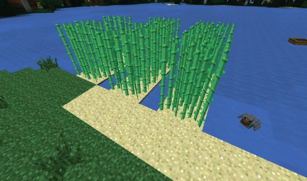 Ферма сахарного тростника в майнкрафт