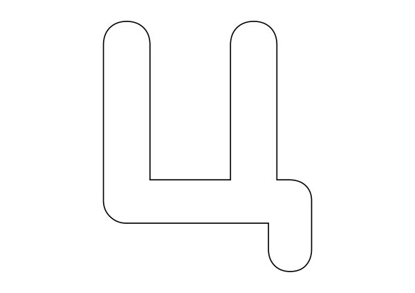 Буква ц шаблон