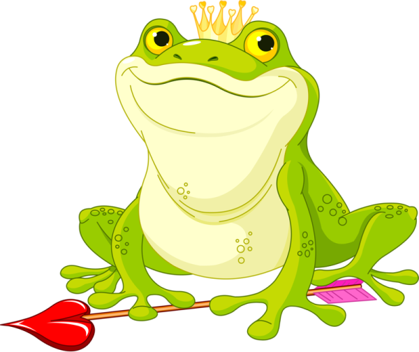 Жаба с короной из мультика