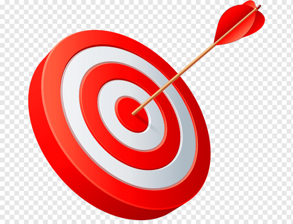Красная мишень со стрелой