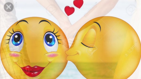 Поцелуй в щеку Смайл