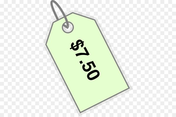 Ценник белый