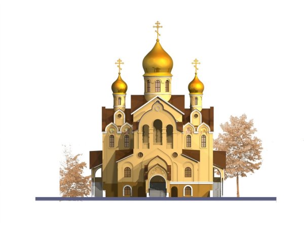 Церковь без фона