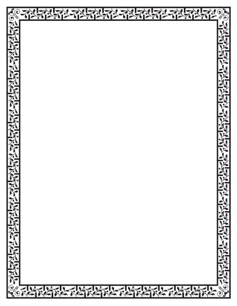 Строгий орнамент для рамки