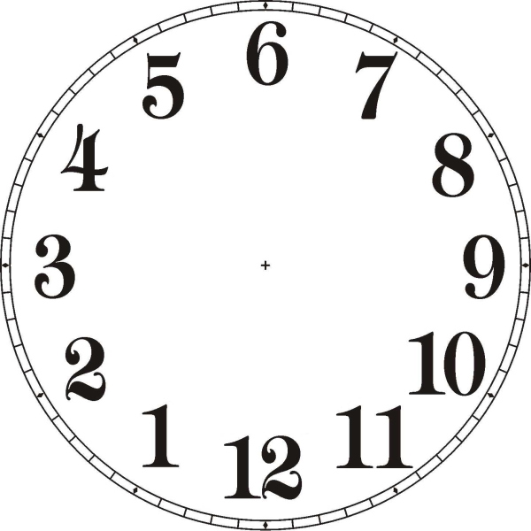 Циферблат без стрелок