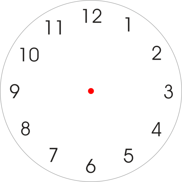 Циферблат без стрелок