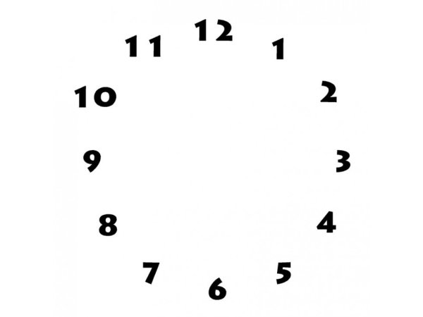 Циферблат часов без фона