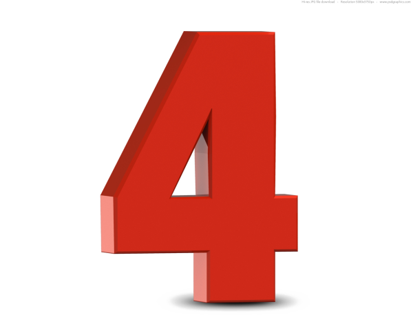 Цифры красные