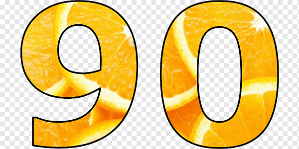 Красивая цифра 90