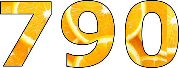 Цифра 90 на прозрачном фоне