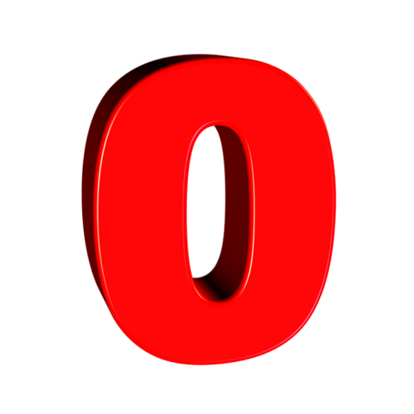 Красивая цифра 0