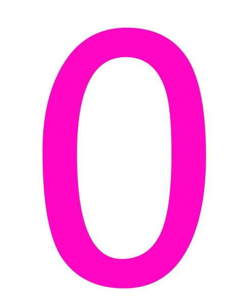 Цифра 0 для детей