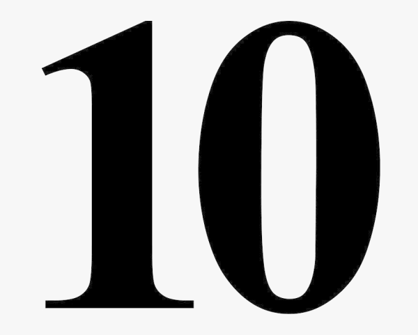 Красивая цифра 10