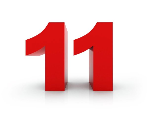 Цифра 11 красивая