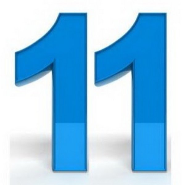 Цифра 11 красивая
