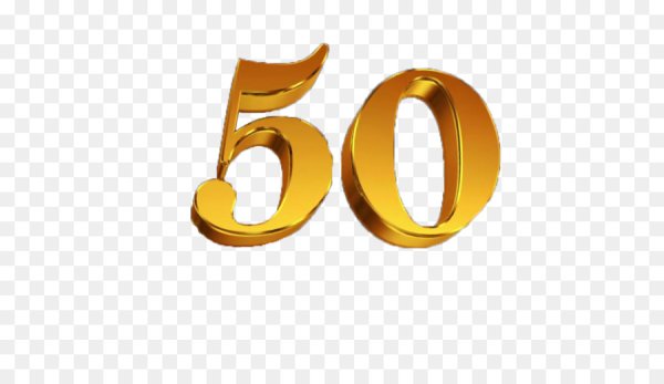С юбилеем 50 лет на прозрачном фоне