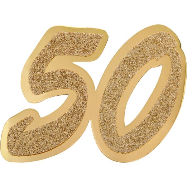 Цифра 50 золото