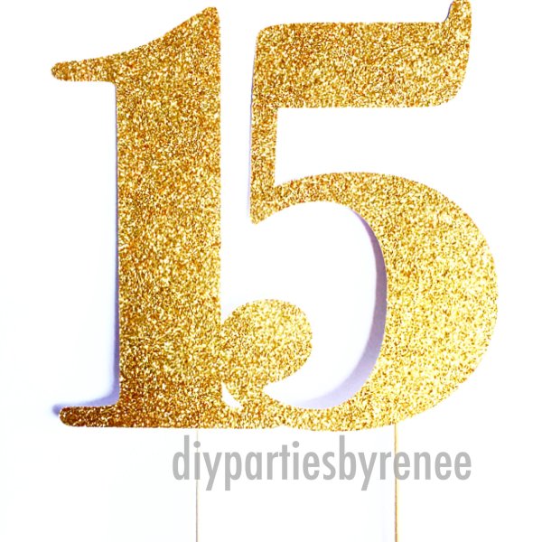 Цифра 15 красиво